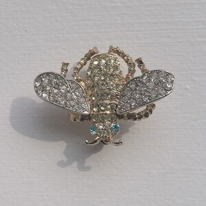 Kenneth Jay Lane Rhinestone Bee Brooch